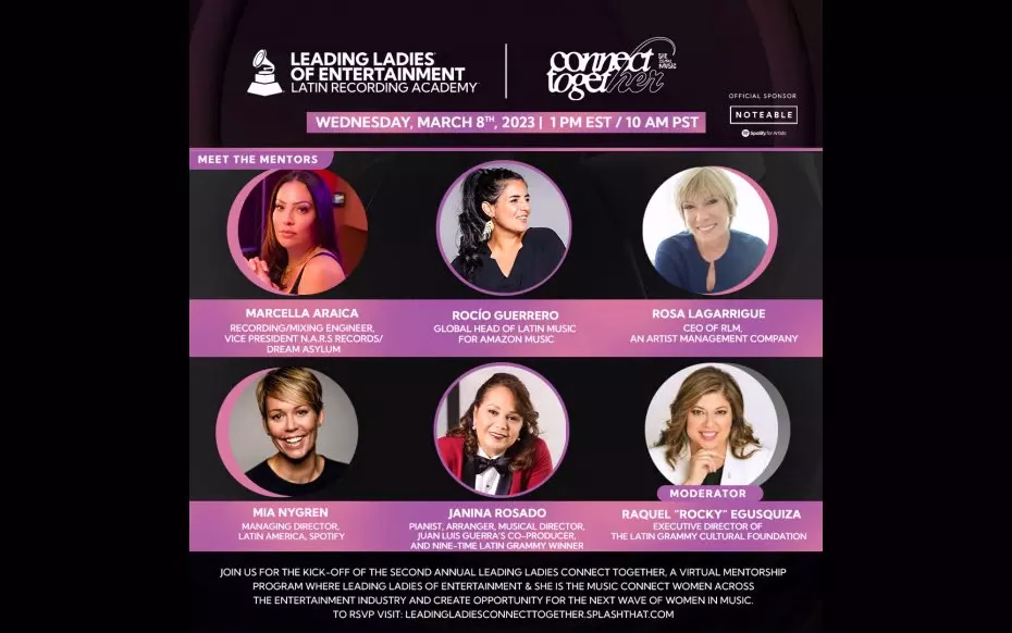 The Latin Recording Academy® Launches Second Annual Mentorship Program and Virtual Panel, In Partnership With She Is The Music