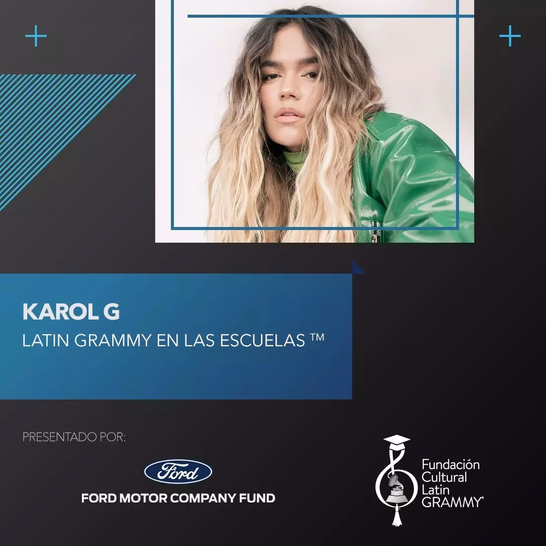 Karol G joins virtual Latin GRAMMY in The Schools™ program, bringing together music students around the world