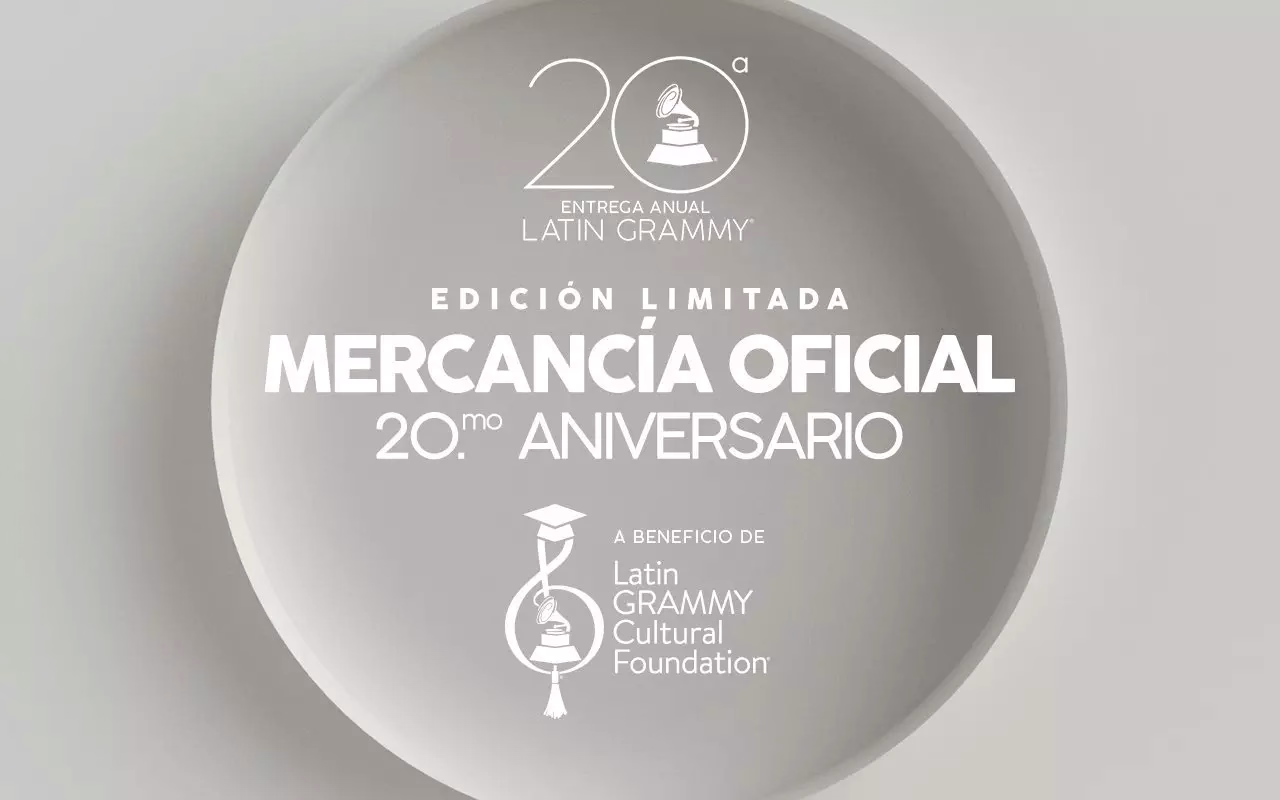 La Academia Latina de la Grabación® lanza una colección de mercancía de edición limitada para celebrar el 20.mo aniversario de la Entrega del Latin GRAMMY®