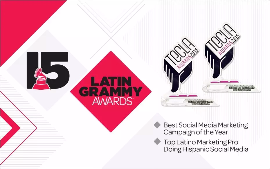 The Latin Recording Academy® garners two Tecla Awards  at Hispanicize 2015 in Miami